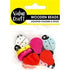 AussieSuperStore Jewellery Making Supplies Ladybird Wood Bead Ladybird Wood Bead | Craft Wooden Shapes | Jewellery Making Beads 9331468058854 VCWB21